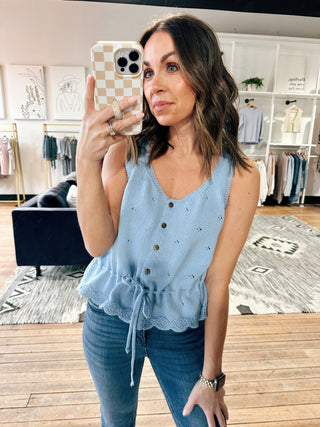 Elaria Scallop Sweater Tank