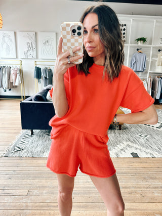 Della Raw Edge Sweater Set – 2 Colors-BottomsDella Raw Edge Sweater Set | VerClare Boutique | Chenoa, IL-VerClare Boutique