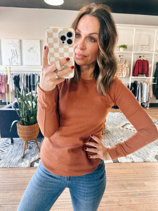 Vienna Thermal Knit Top-9 Colors-Tops Basic Solid-VerClare Boutique