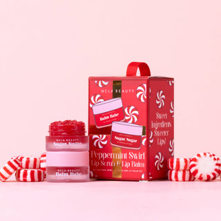 Peppermint Swirl Lip Treatment Holiday Ornament Gift Set-Accessories-VerClare Boutique