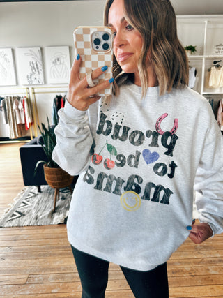 Proud to be Mama Sweatshirt-Jackets & Kimonos-VerClare Boutique