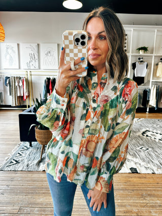 Forever Floral Top-Tops Casual-VerClare Boutique