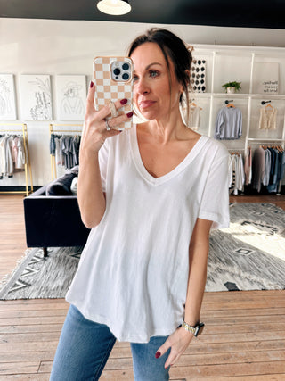 Elara Cotton Jersey Top - 3 Colors-Tops Basic SolidZ-Supply Elara Cotton Jersey Top-3 Colors | VerClare Boutique | Chenoa, IL-Shop the Z-Supply Elara Cotton Jersey Top-3 Colors. Available now at VerClare Boutique! | VerClare Boutique | Chenoa, IL-VerClare Boutique