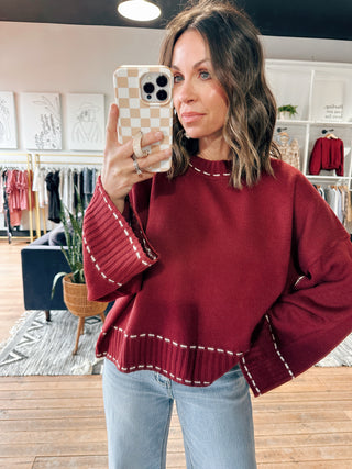 Lorelai Long Sleeve Sweater - 2 Colors-Sweaters-VerClare Boutique