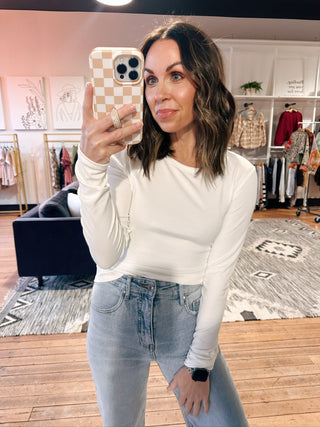 Z Supply-Second Skin Crew Long Sleeve -3 Colors-Tops Basic SolidZ Supply Second Skin Crew Long Sleeve – Black, Natural Heather & Cloud | VerClare Boutique | Chenoa, IL-Shop the Z Supply Second Skin Crew Long Sleeve in Black, Natural Heather & Cloud. Ultra-soft, fitted, and perfect for layering. A must-have essential at VerClare Boutique! | VerClare Boutique | Chenoa, IL-VerClare Boutique