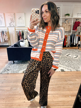 Cairen Striped Sweater Cardigan-SweatersWishlist Cairen Striped Sweater Cardigan – Cloud/Sunkist | VerClare Boutique | Chenoa, IL-Shop the Wishlist Cairen Striped Sweater Cardigan in Cloud/Sunkist. Soft, lightweight, and easy to layer with a cozy neutral stripe design. The perfect cardigan for everyday wear at VerClare Boutique! | VerClare Boutique | Chenoa, IL-VerClare Boutique