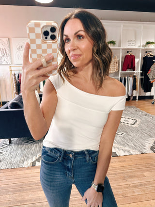 Z Supply-Second Skin Off Shoulder Top - 2 Colors-Tops CasualZ Supply Off Shoulder Top – Cloud & Black | VerClare Boutique | Chenoa, IL-Shop the Z Supply Off Shoulder Top in Cloud and Black. Soft, lightweight, and effortlessly flattering with an off-shoulder neckline. A versatile elevated basic at VerClare Boutique! | VerClare Boutique | Chenoa, IL-VerClare Boutique