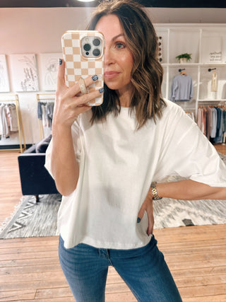 Grace 1/2 Sleeve Top - 2 Colors-Tops Basic SolidGrace 1/2 Sleeve Top – 2 Colors | VerClare Boutique | Chenoa, IL-Shop the Grace 1/2 Sleeve Top at VerClare Boutique. A versatile everyday top available in two colors, perfect for easy styling and casual wear.-VerClare Boutique