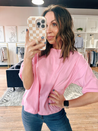 Grace 1/2 Sleeve Top - 2 Colors-Tops Basic SolidGrace 1/2 Sleeve Top – 2 Colors | VerClare Boutique | Chenoa, IL-Shop the Grace 1/2 Sleeve Top at VerClare Boutique. A versatile everyday top available in two colors, perfect for easy styling and casual wear.-VerClare Boutique