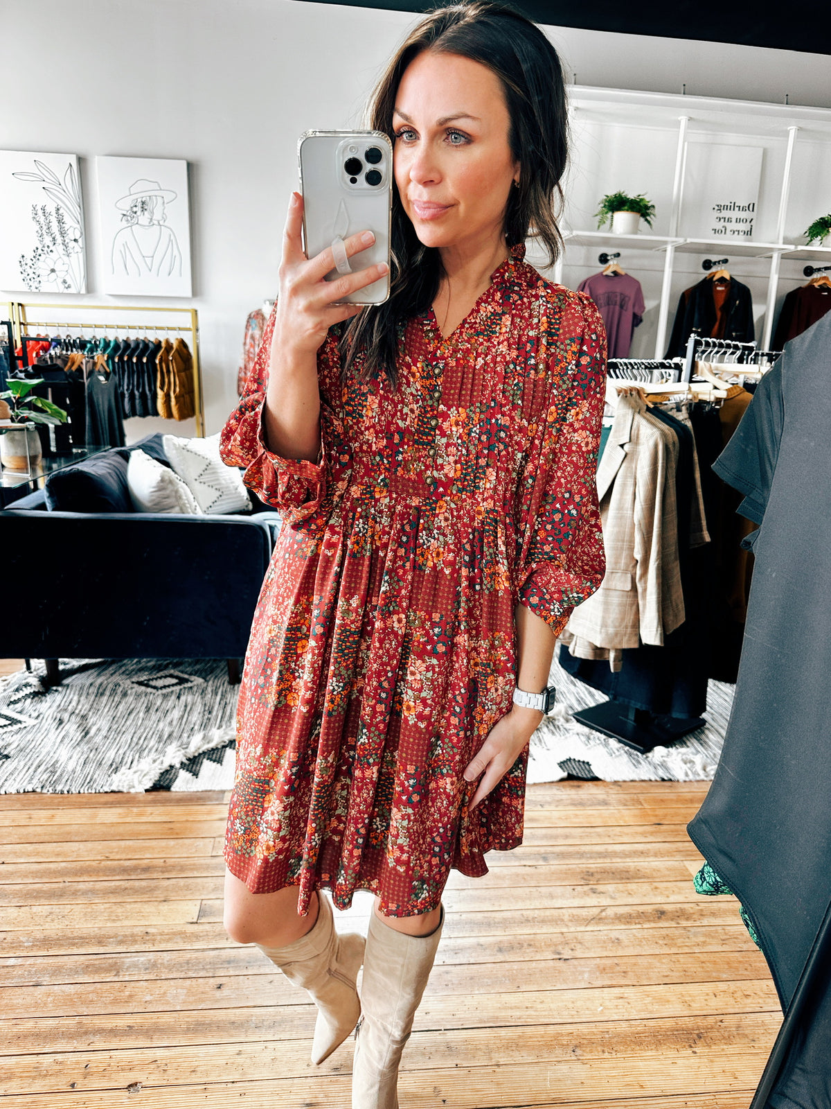 Give Me That Farm Feeling Dress-Dresses & Rompers-VerClare Boutique