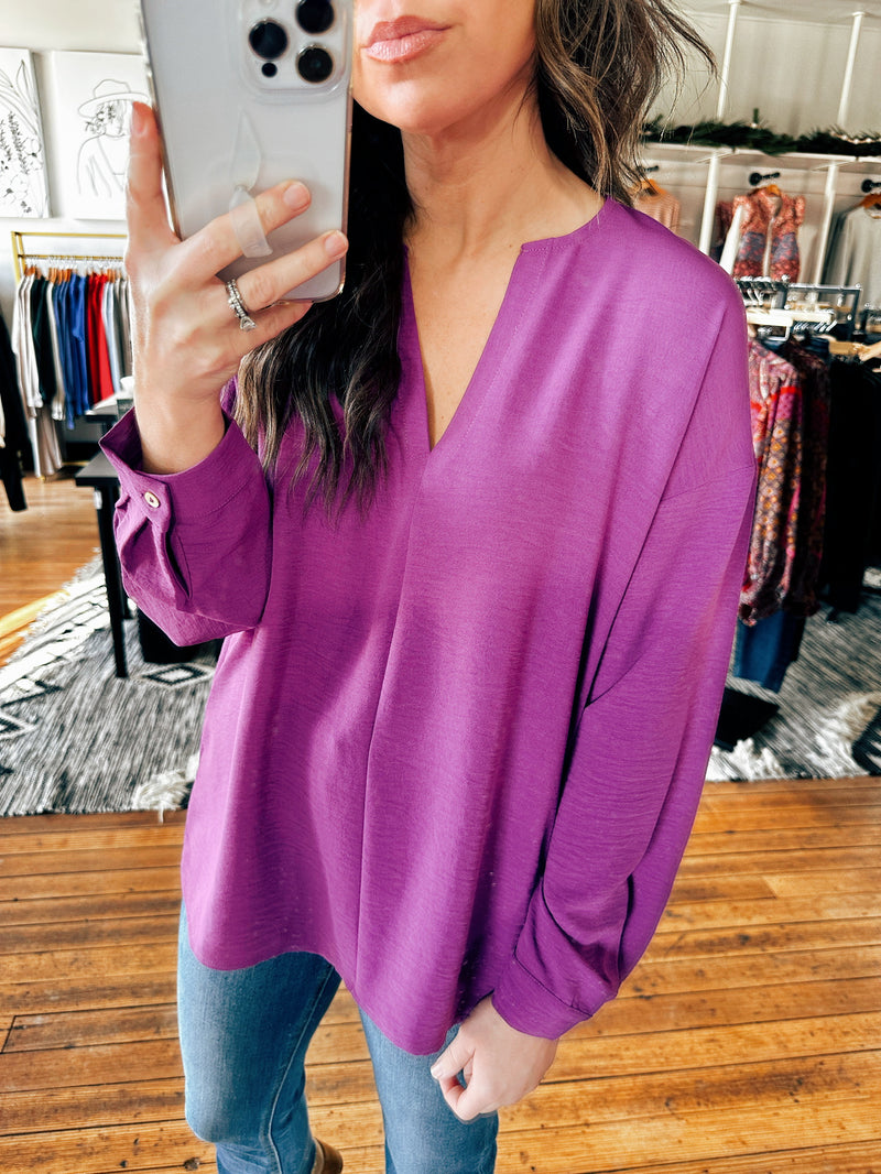 Your Go-To Purple Top-Tops casual-VerClare Boutique