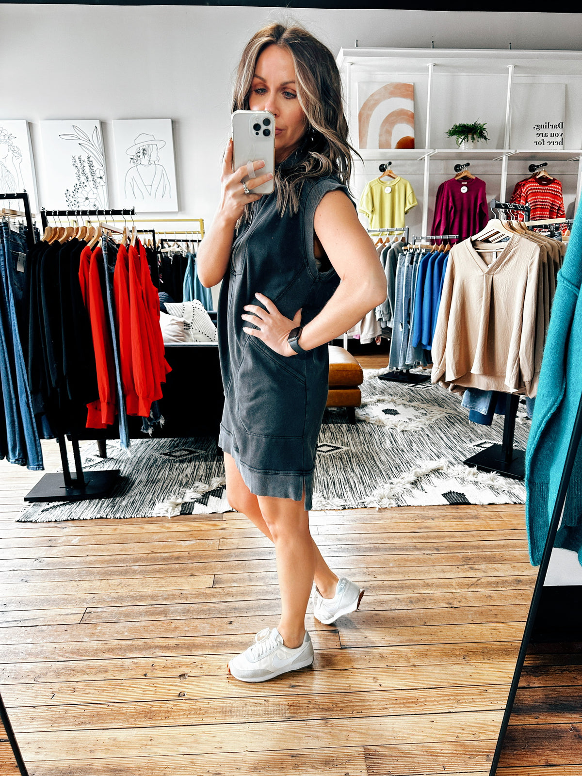 Kasie Tunic Dress-3 Colors-Dresses & Rompers-VerClare Boutique