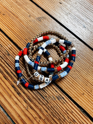 USA Patriotic Bracelet-2 Options-Accessories-VerClare Boutique