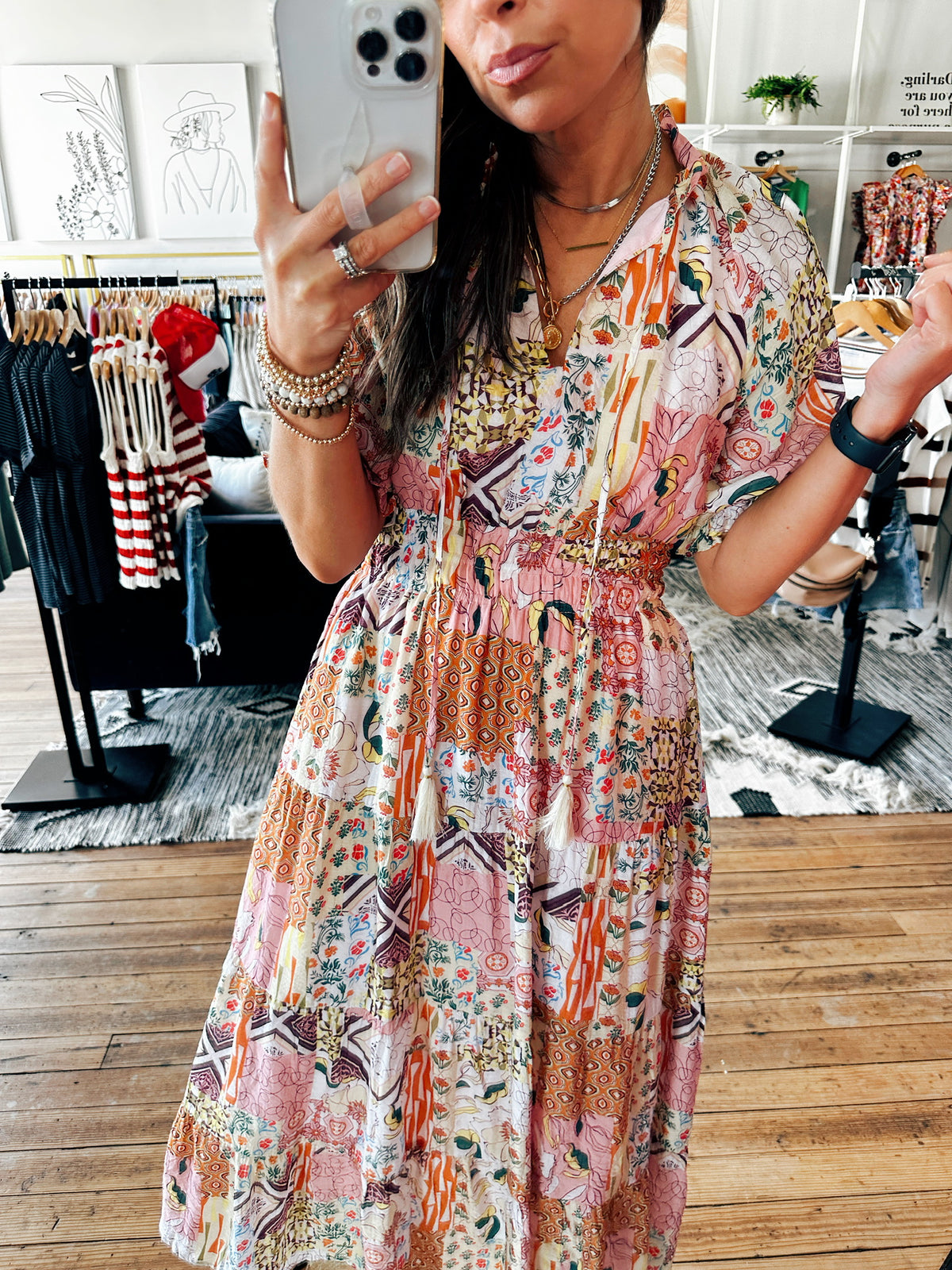 Chelsea Print Dress-Dresses & Rompers-VerClare Boutique