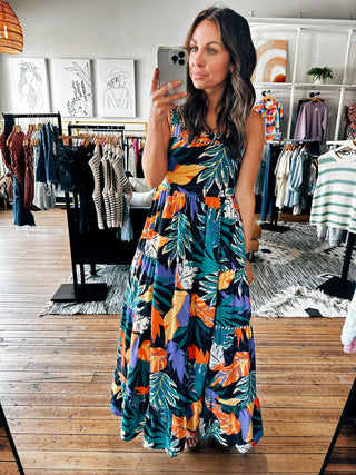 Tropical Paradise Maxi Dress-Dresses & Rompers-VerClare Boutique