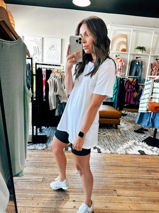 Tristen Oversized Layering Tee-3 Colors-Tops Basic-VerClare Boutique