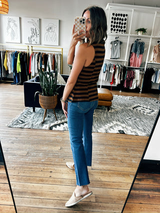 Carlisle Striped Sweater Vest - 2 Colors-Tops Casual-VerClare Boutique