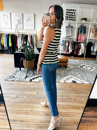 Carlisle Striped Sweater Vest - 2 Colors-Tops Casual-VerClare Boutique