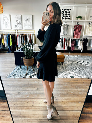 Fall V-Neck Long Sleeve Dress–2 Colors-Dresses & RompersFall V-Neck Long Sleeve Dress | VerClare Boutique | Chenoa, IL-Women's Long Sleeve Dress | Fall V-Neck Long Sleeve Dress | Sizes: S, M, L | Color: Cinnamon, Black | Free US shipping on eligible orders. Chenoa, Illinois-VerClare Boutique