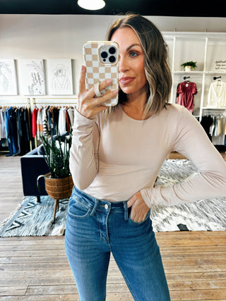 Dora Long Sleeve Layering Top-4 Colors-Tops Basic Solid-VerClare Boutique