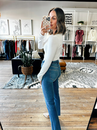 Dora Long Sleeve Layering Top-4 Colors-Tops Basic Solid-VerClare Boutique