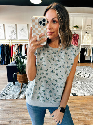 Belrose Floral Pull-Over-Tops Basic Print/Solid-VerClare Boutique