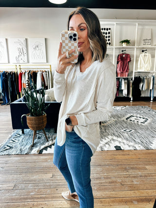 Linden Long Sleeve Top - 3 Colors-Tops Basic Solid-VerClare Boutique