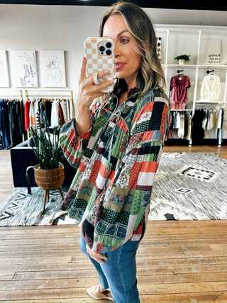 Beauchamp Patchwork Top-Tops Casual-VerClare Boutique