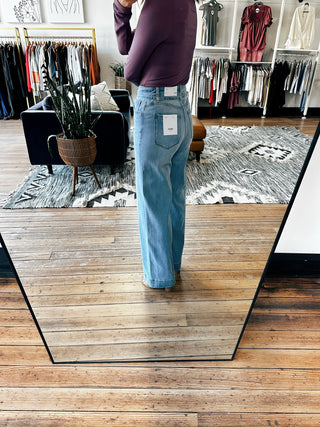 Super High Rise Wide Leg Jean-Bottoms-VerClare Boutique