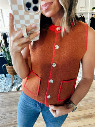 Monroe Sweater Vest-Sweaters-VerClare Boutique