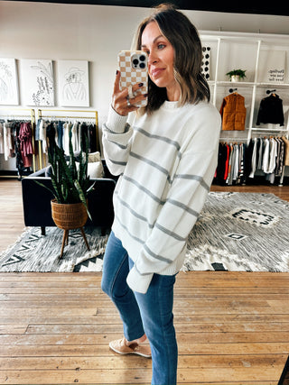 Z SUPPLY-Boyfriend Striped Sweater - 2 Colors-Sweaters-VerClare Boutique