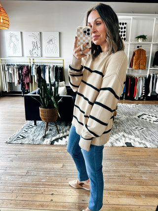 Z SUPPLY-Boyfriend Striped Sweater - 2 Colors-Sweaters-VerClare Boutique