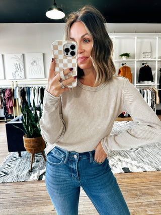 Z SUPPLY-Arlet Mini Thermal Top-4 Colors-Tops Basic Solid-VerClare Boutique