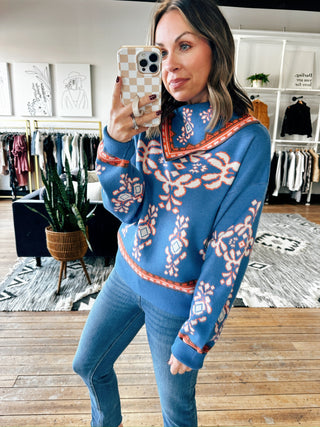 Carrington Print Sweater-Sweaters-VerClare Boutique