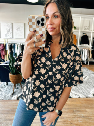 Maple Bloom Top-Tops Casual-VerClare Boutique