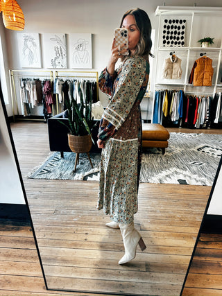 Bohemian Midi Dress - VerClare Boutique