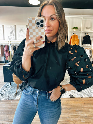 Rebecca Eyelet Top - VerClare Boutique