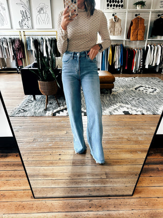 Hearten High Rise Jeans-Bottoms-VerClare Boutique