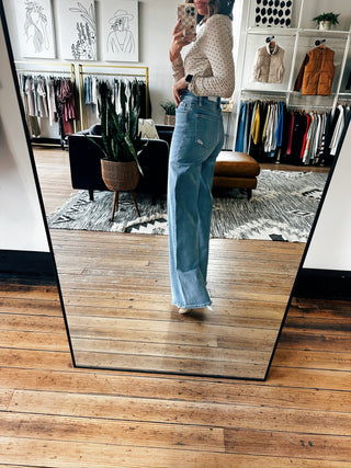 Hearten High Rise Jeans-Bottoms-VerClare Boutique