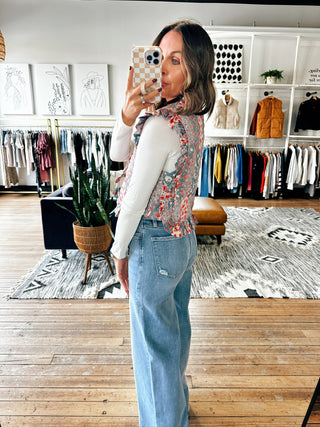 Go Slow Patchwork Vest-Jackets & Kimonos-VerClare Boutique