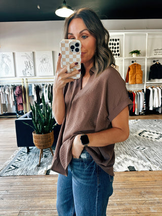 The Emerson Blouse-2 Colors-Tops CasualThe Emerson Blouse -2 Colors | VerClare Boutique | Chenoa, IL-Women's The Emerson Blouse | Sizes: S, M, L | Color: Brown, Burgundy | Free US shipping on all eligible orders. Located in Chenoa, Illinois-VerClare Boutique