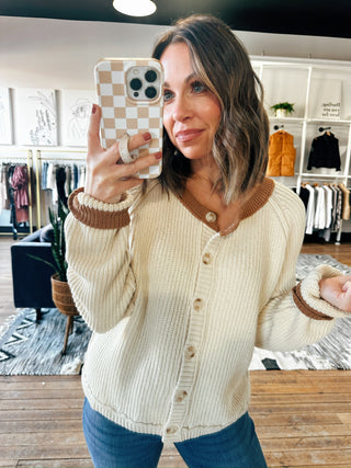 Crofton Button Down Cardigan-Sweaters-VerClare Boutique