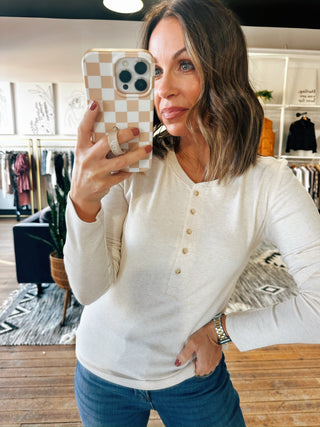 Rustic Charm Henley Top-4 Colors-Tops Basic Solid-VerClare Boutique