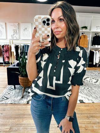 Novira Short Sleeve Top-Tops Casual-VerClare Boutique