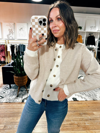 Rowe Front Button Sweater-Sweaters-VerClare Boutique