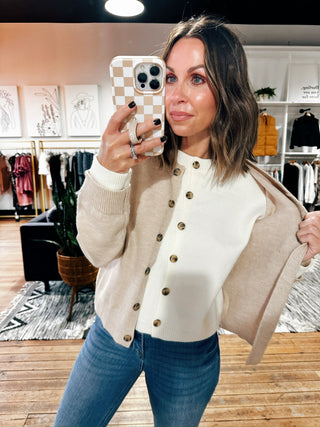 Rowe Front Button Sweater-Sweaters-VerClare Boutique