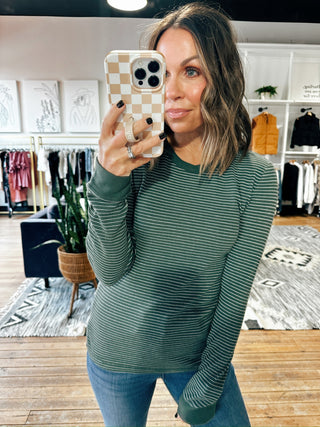 Quira Stitched Thermal Top - 5 Colors-Tops Basic Print-VerClare Boutique