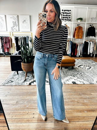 Nolira Wide Leg Jeans-Bottoms-VerClare Boutique