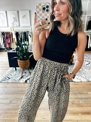 Nemera Animal Printed Pants-Bottoms-VerClare Boutique