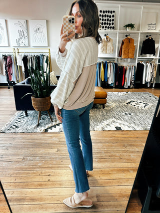 Myrelle Loose Knit Pullover-Tops Basic Print-VerClare Boutique